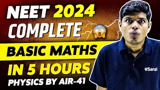 Basic Math For Physics NEET 2024 One Shot  Class 11th Physics  All Concepts Tricks amp PYQ  eSaral [upl. by Anaeco]