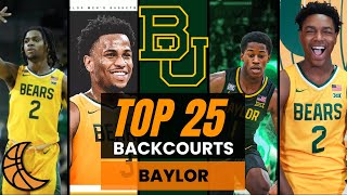 Top 25 Backcourts In College Basketball Baylor Bears [upl. by Noirred]