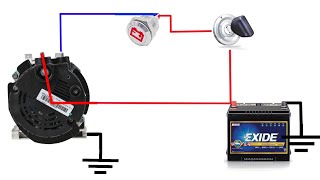 Valeo 12v 90A Alternator Wiring Diagram  How to Wire Valeo Alternator  Alternator Wiring Diagram [upl. by Ainafets949]