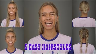 5 Easy Hairstyles [upl. by Hugh527]