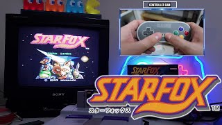 Star Fox SNES Gameplay on an original SNES with a Trinitron CRT TV [upl. by Libre546]