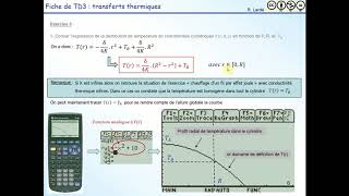 Transferts ThermiquesTD Barreau cylindrique avec production [upl. by Airitak]