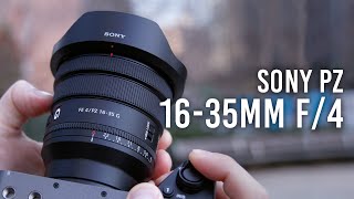 Sony PZ 1635mm f4 A Powerful Hybrid Lens  Handson Review [upl. by Yasui]