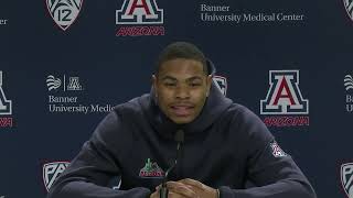 Arizona Basketball Press Conference  Keshad Johnson [upl. by Mad]