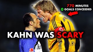 How Oliver Kahn Became the SCARIEST Goalkeeper in Football History [upl. by Ludlew]