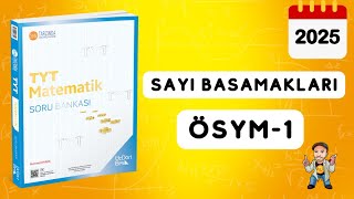 345 TYT MATEMATİK SORU BANKASI ÇÖZÜMLERİ  SAYI BASAMAKLARI  ÖSYM 1  2025 [upl. by Atinra]