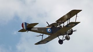 Sopwith 1½ Strutter  Fokker EIII Airshow Holic 2014 [upl. by Rehc]