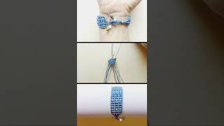 이빨빠진매듭Macrame bracelet 매듭팔찌 Kim NG604 [upl. by Cirdor]