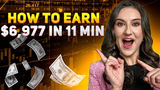 BINARY OPTION STRATEGY  FROM 1 TO 6977 IN 11 MIN  NO RISK PROFITABLE TRADING STRATEGY [upl. by Vashti906]