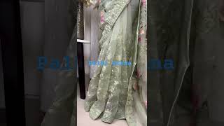 Muslin saree viralvideo saree weddingsarees meeshosareehaulonlineshopping fashion [upl. by Schoenfelder934]