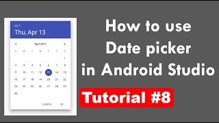 How to use datepicker in android studio in hindi [upl. by Margalo]