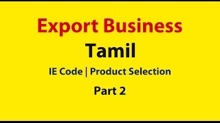 How to start export business in india  Export Training Tamil Part 2 [upl. by Asha]