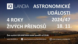 Astronomické události 202447 – 4 roky živých přenosů [upl. by Afesoj]