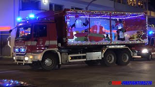 Christmas Fire Truck Tour 2020 der Freiwilligen Feuerwehr Kelkheim [upl. by Lukasz]