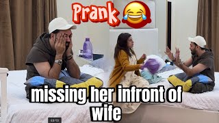 Missing her infront of my wife  Pralog episode 140   Prank [upl. by Mcmahon]