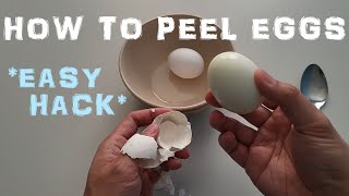 How to Peel Hard Boiled Eggs Easy [upl. by Marala683]