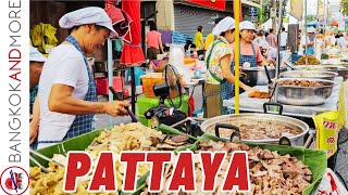 PATTAYA Walking Street at Naklua Market  Walk amp Eat Festival 2023 [upl. by Yttocs]