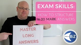 A level Business Revision  Answering 1620 Mark Questions [upl. by Yrrap429]