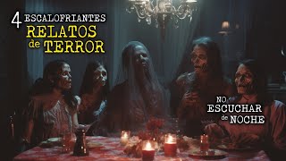 ESPECIAL DE HALLOWEEN  4 RELATOS DE TERROR [upl. by Taddeusz]