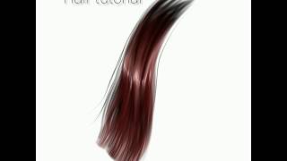 How i draw hair  IbispaintX with just two brushes [upl. by Ayikal]