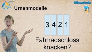 Urnenmodelle  Zurücklegen und Reihenfolge  Kombinationen und Variationen  Gymnasium Übung 3 [upl. by Devona272]