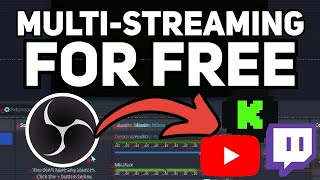 How To Multi Stream with OBS Studio FOR FREE [upl. by Grantham965]