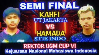 Semi Final Kahfi UT Jakarta vs Hamada STIE Indo 🏓 Kejuaraan Nasional Mahasiswa Tektor Ugm Cup VI [upl. by Ecnal]