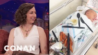 Kristen Schaal Has A Big Baby  CONAN on TBS [upl. by Herson]