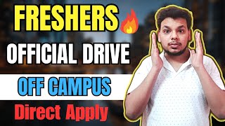 OFF Campus Drives  Freshers  2025  2024  2023 Batch Hiring  IT Jobs  SDE  Internships [upl. by Weig582]