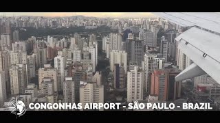 CONGONHAS AIRPORT  ONE OF OUR SCARIEST landing at Sao Paulo airport [upl. by Anaigroeg]