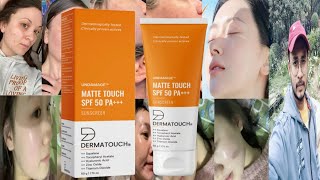 Dermatouch Undamage Matte Touch Sunscreen SPF 50  Honest Review [upl. by Bethina]