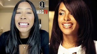 Apryl Jones Tries The Aaliyah One In A Million Challenge 🗣 [upl. by Un]