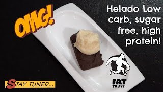 Receta de Helado Low carb sugar free high protein sin azúcar como hacerlo [upl. by Yentterb852]