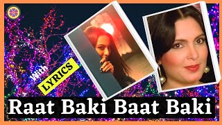 Raat Baki Baat Baki Hona Hai Jo  Bappi Lahiri  Asha Bhosle – cover KEYAA – Namak Halal [upl. by Rbma]