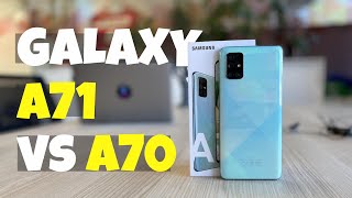 Сравнение Samsung Galaxy A71 vs Galaxy A70 [upl. by Aikcir65]