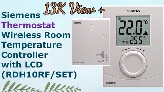 Siemens RDH10RFSET Thermostat Wireless Room Temperature Controller hvac controlsandsystems [upl. by Dib71]