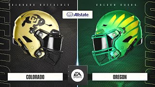 NCAA College Football 25  Colorado Buffaloes Vs Oregon Ducks Simulation PS5 Gameplay [upl. by Novyert]