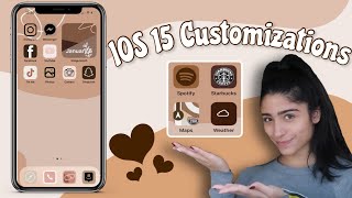 How to customize your iPhone with IOS 15 Widgets  custom app icons  remove shortcut banner [upl. by Hbahsur405]