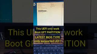 Latest BIOS only support UEFI boot and GPT Boot [upl. by Emad]