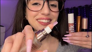 ASMR  Friend Does Your Makeup With New Luxury Makeup Products 😍 ✨ tingly tapping and whispering [upl. by Aihsekan512]