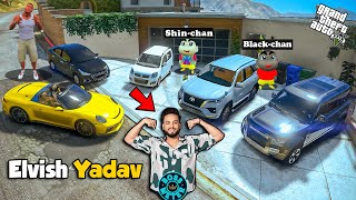 Franklin and ShinChan and BlackChan Stolen Elvish Yadav indian cars GTA 5  Elvish Yadav Car Stolen [upl. by Avehstab]