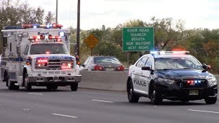 Teaneck Volunteer Ambulance Corps Ambulance 73 And Police Responding 102418 [upl. by Ellehcin580]