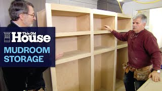 How to Build a Mudroom Storage Wall  This Old House [upl. by Sualocin174]