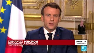 REPLAY  Coronavirus  Allocution dEmmanuel Macron à propos du Covid19 en France [upl. by Lilybel]