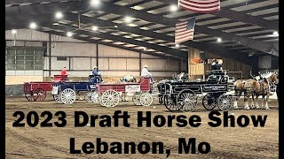 Show Me Draft Horse Four Series  2023 Draft Horse Show [upl. by Ahsasal]