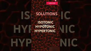 Types of solution isotonic hypotonic hypertonic solutions typesofsolution shorts shortsvideo [upl. by Burnett]