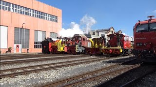 🇨🇭 Schneepflug Parade in der Schweiz mit Xrotm 491 111  XTm 109  Xrotm 98  Xtrom 96  Xrot 100 [upl. by Hgieloj]