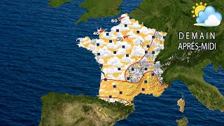 Prévision météo France pour demain le Mercredi 10 Juillet 2024 [upl. by Airlie]