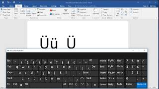 How to type letter U with Diaeresis two dots in Word How to Put Double Dots Over a Letter [upl. by Gore741]