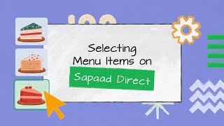 Selecting Menu Items on Sapaad Direct  SD007  Sapaad Academy [upl. by Hanleigh]